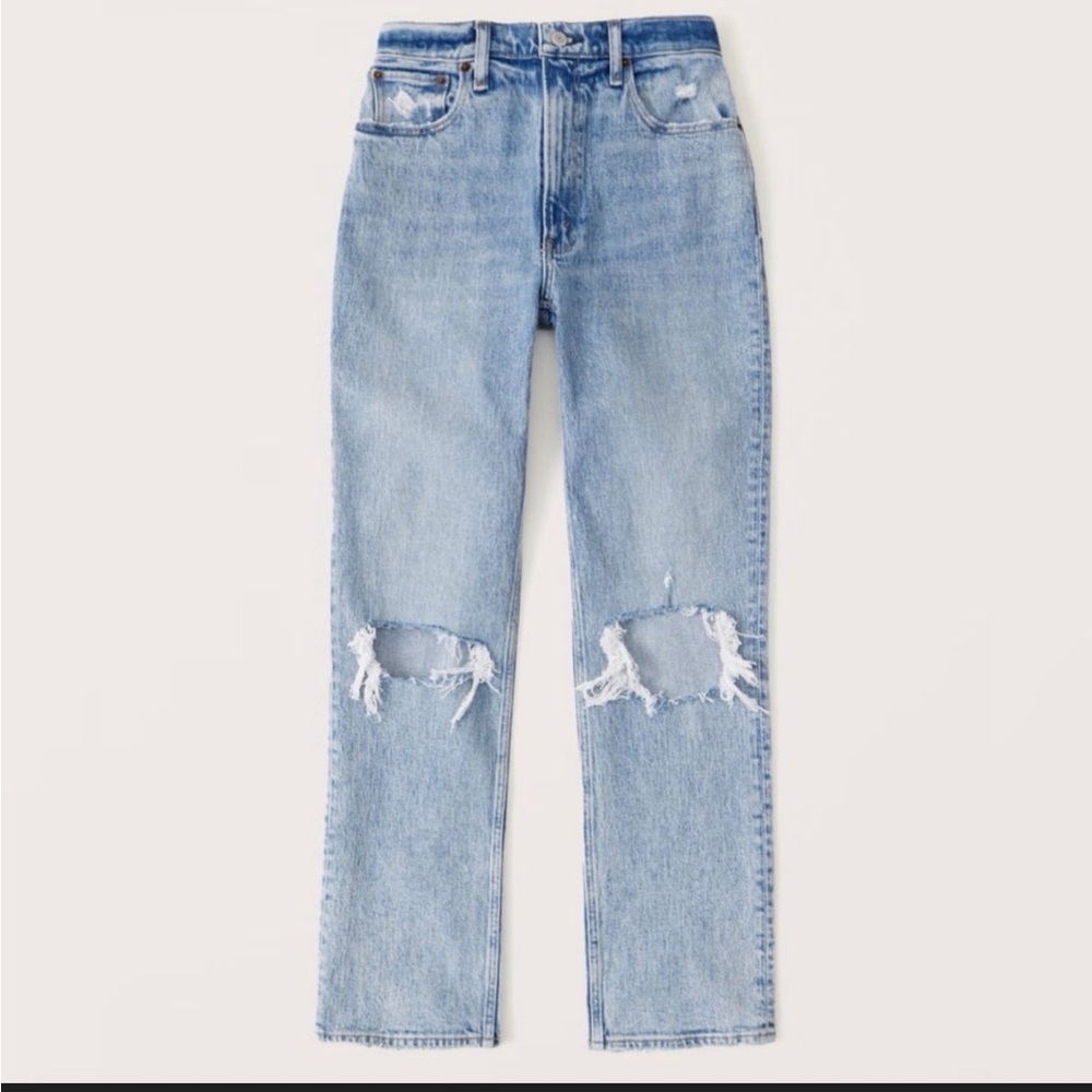 Abercrombie & Fitch 90s Straight ultra high-rise jeans